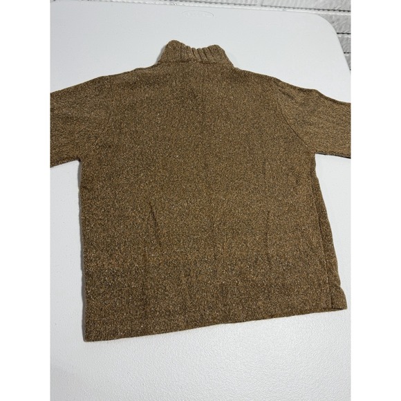 Woolrich Pullover 1/4 Zip Sweater Long Sleeve Brown Women's M Pony Vintage Cozy - Picture 7 of 11